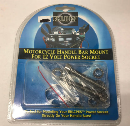 Eklipes Motorcycle Handle Bar Mount for 12V Power Socket EKI-160
