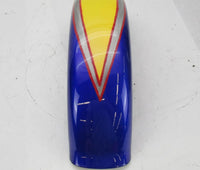 2006 Harley Davidson Screamin Eagle Fatboy Front Fender Yellow Blue 6.25" Wide