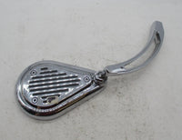 Harley Davidson Custom Chopper Left Side Tear Drop Slotted Chrome Mirror