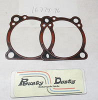 Lot of (2) Harley Davidson Cylinder Base Gaskets 16774-96