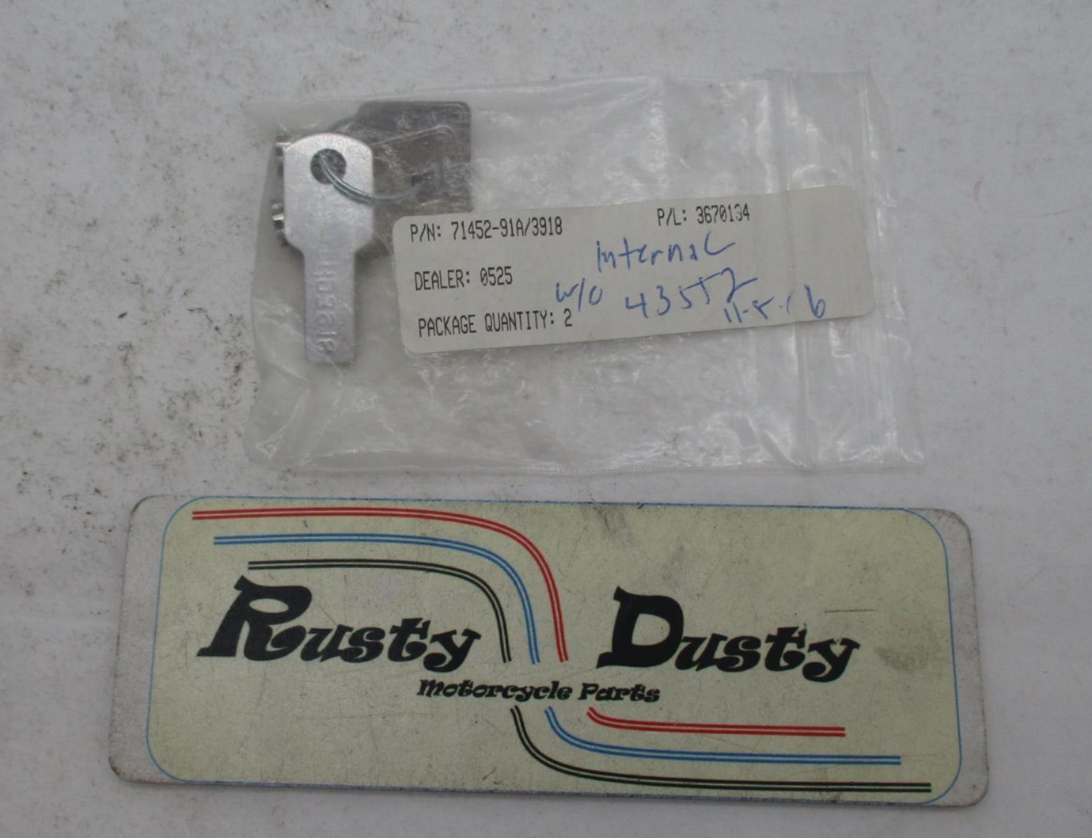 Harley Davidson Genuine NOS Key Set 71452-91A Code: 3198 – Rusty Dusty ...