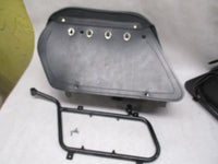 Harley Davidson Saddlemen Leather Saddlebags Luggage Bags w/ brackets Mounts