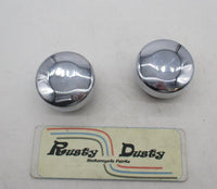 Harley Davidson Front Fork Tube Caps Covers Chrome 39mm