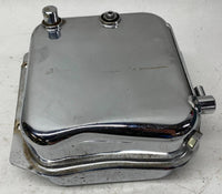 Harley Davidson Chrome Shovelhead Oil Tank w/ Temp Gauge Cap Late 70's 80's