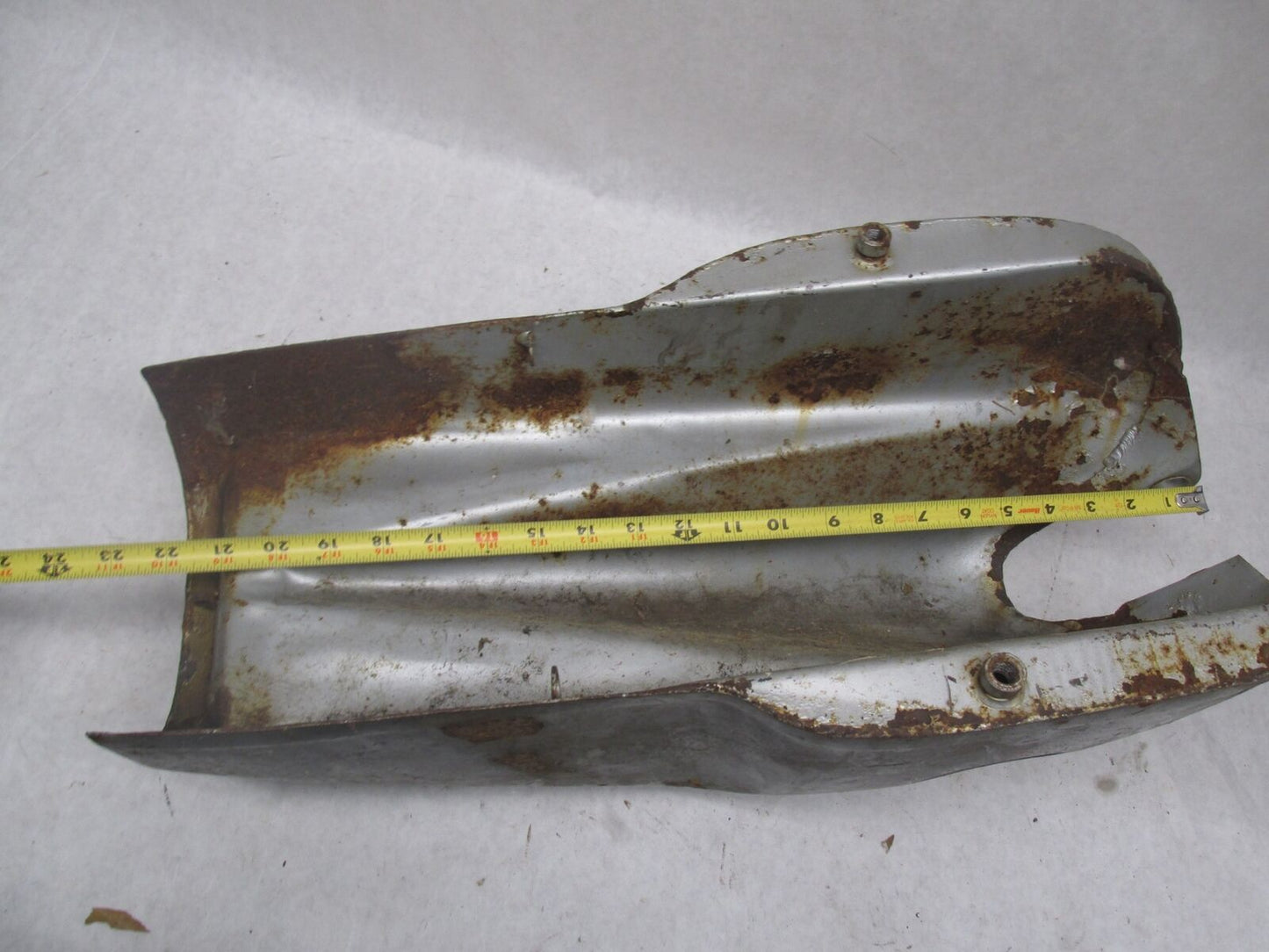 Vintage Italian Made in Itlay Silver Cafe Racer Motorcycle Gas Tank Gilera ?