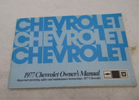 Vintage Chevrolet 1977 Owners Safety Maintenance Instruction Manual Book