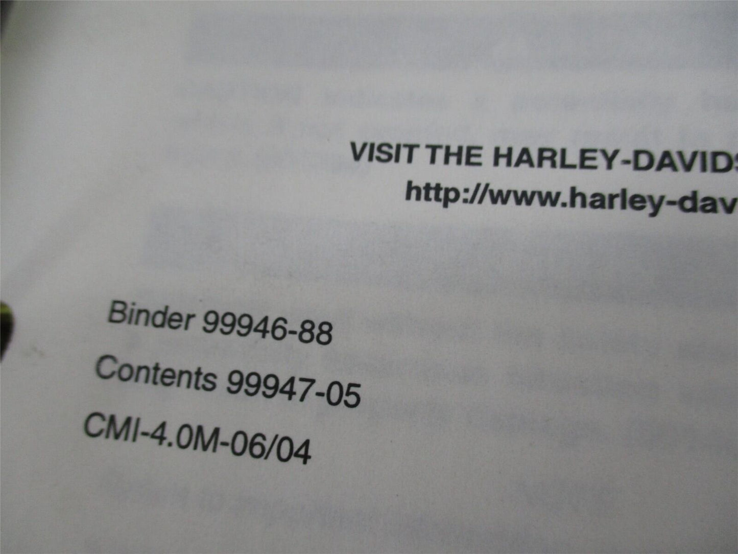 Harley Davidson Factory 2005 Pre Delivery Setup Manual Instructions 99947-05