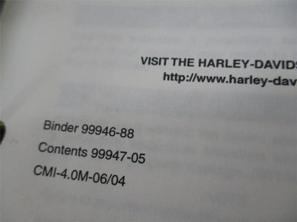 Harley Davidson Factory 2005 Pre Delivery Setup Manual Instructions 99947-05