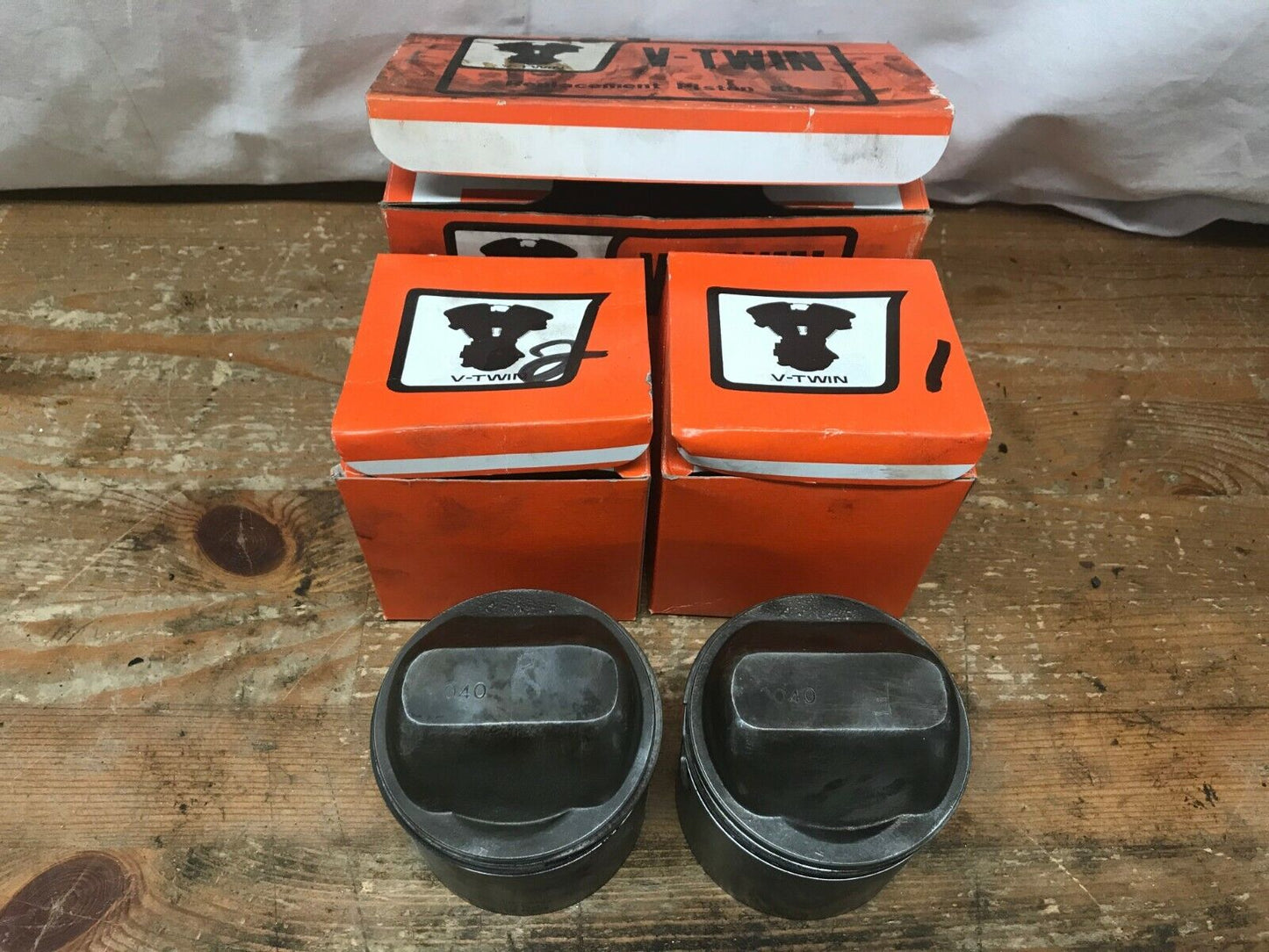 Piston Set .040 Oversize Harley Davidson by V-Twin 11-0213 8.95 Lifeline