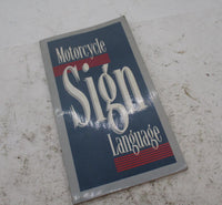 Motorcycle Sign Language Hand Signs Instruction Book Booklet