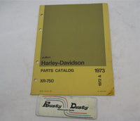 Harley-Davidson 1972 and 1973 AMF XR-750 Parts Catalog 99442-72RA