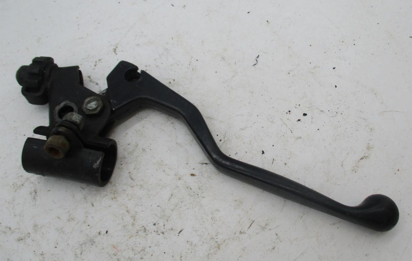 Vintage Motorcycle  Black Clutch Hand Control Lever and Perch Assembly