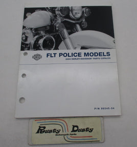 Harley Davidson Official Factory 2004 FLT Parts Catalog Police Models 99545-04