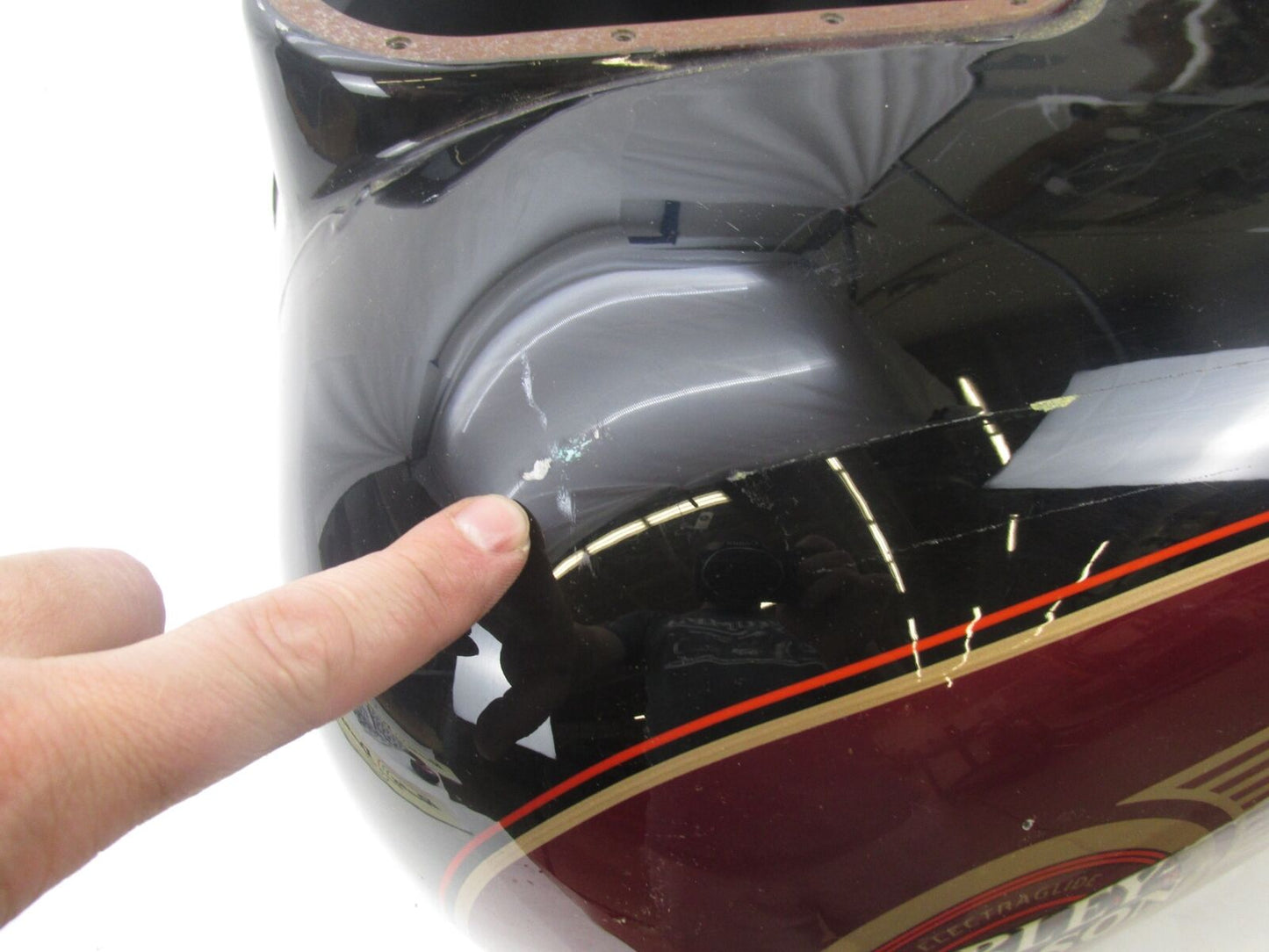 Harley 30th Anniversary 1995 FLHTCU Black Burgundy Electra Glide Gas Fuel Tank