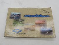 Chevrolet Chevy Malibu 2000 Owners Manual