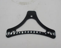 Harley Davidson Black Passenger Sissy Bar Backrest Pad Bracket Mount