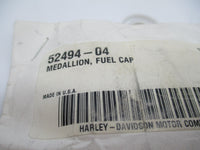 Harley-Davidson Genuine NOS Fuel Gas Tank Cap Medallion 52494-04