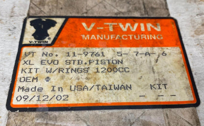 Pair of Harley Davidson XL EVO Standard Piston Kit V-Twin 11-9761