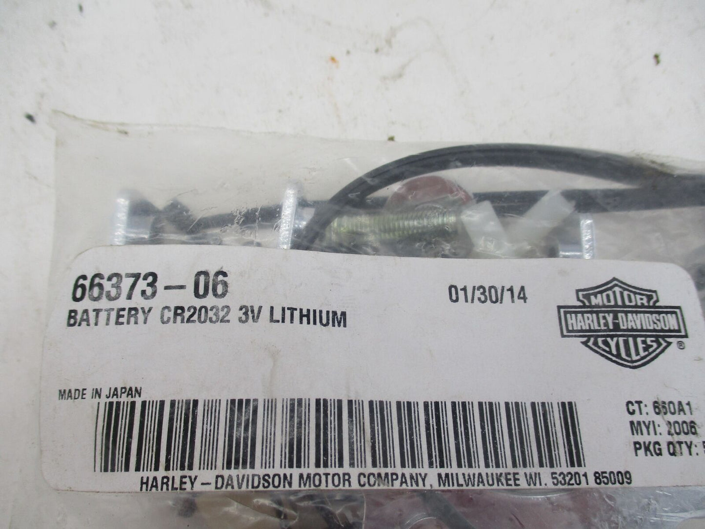 Harley Davidson Genuine NOS Lithium Battery Hardware Kit 66373-06