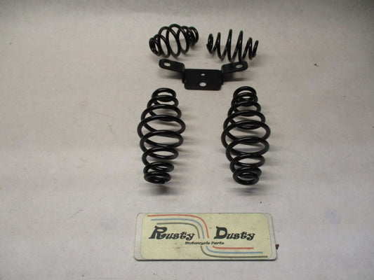 Harley Davidson Chopper Solo Set Black Seat Springs Hardware bracket