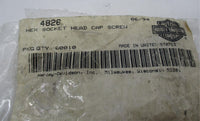 Lot of 8 Harley Davidson NOS OEM 1/4"-20 x 2-1/2" Hex Socket Head Screws 4826