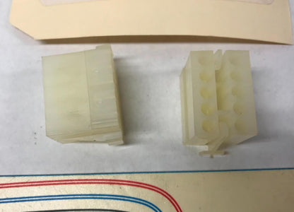 Lot (2) Harley 10-Position Insulated Pin Electrical Connector TR-200722