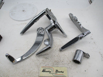 Set of Chrome Custom Forward Control Set for Harley Davidson Softail
