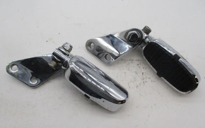 Harley Davidson Chrome Passenger Footpegs & Mounting Brackets