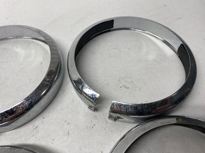 Lot of (6)  Harley Davidson Auxiliary Lamp Light Trim Rings