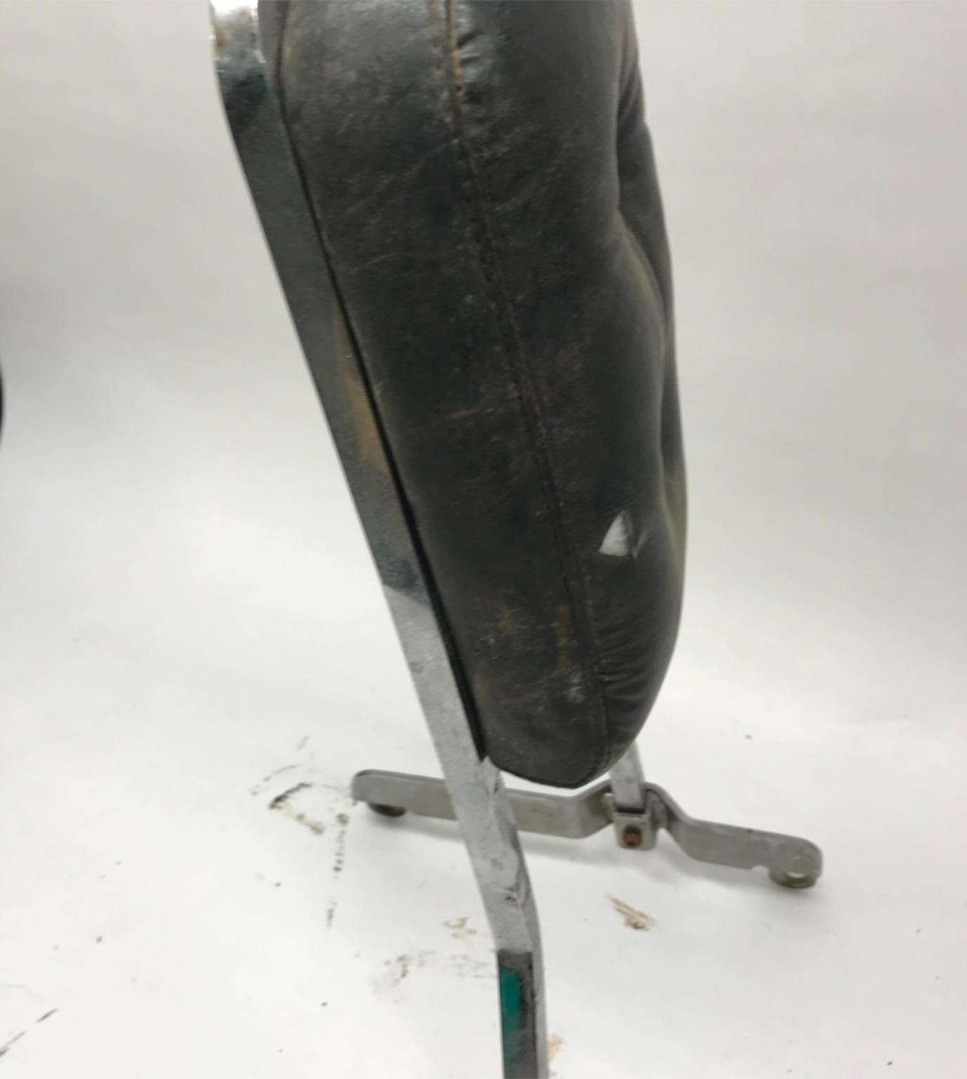 19" Tall Harley Chopper Shovelhead Ironhead Sissy Bar Backrest w/ Mount & Pad