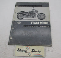 Harley Davidson Official Factory 2002 VRSCA Parts Catalog Book 99457-02