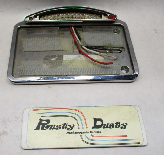Harley Chrome LED Rear License Plate Bracket Holder Custom Style