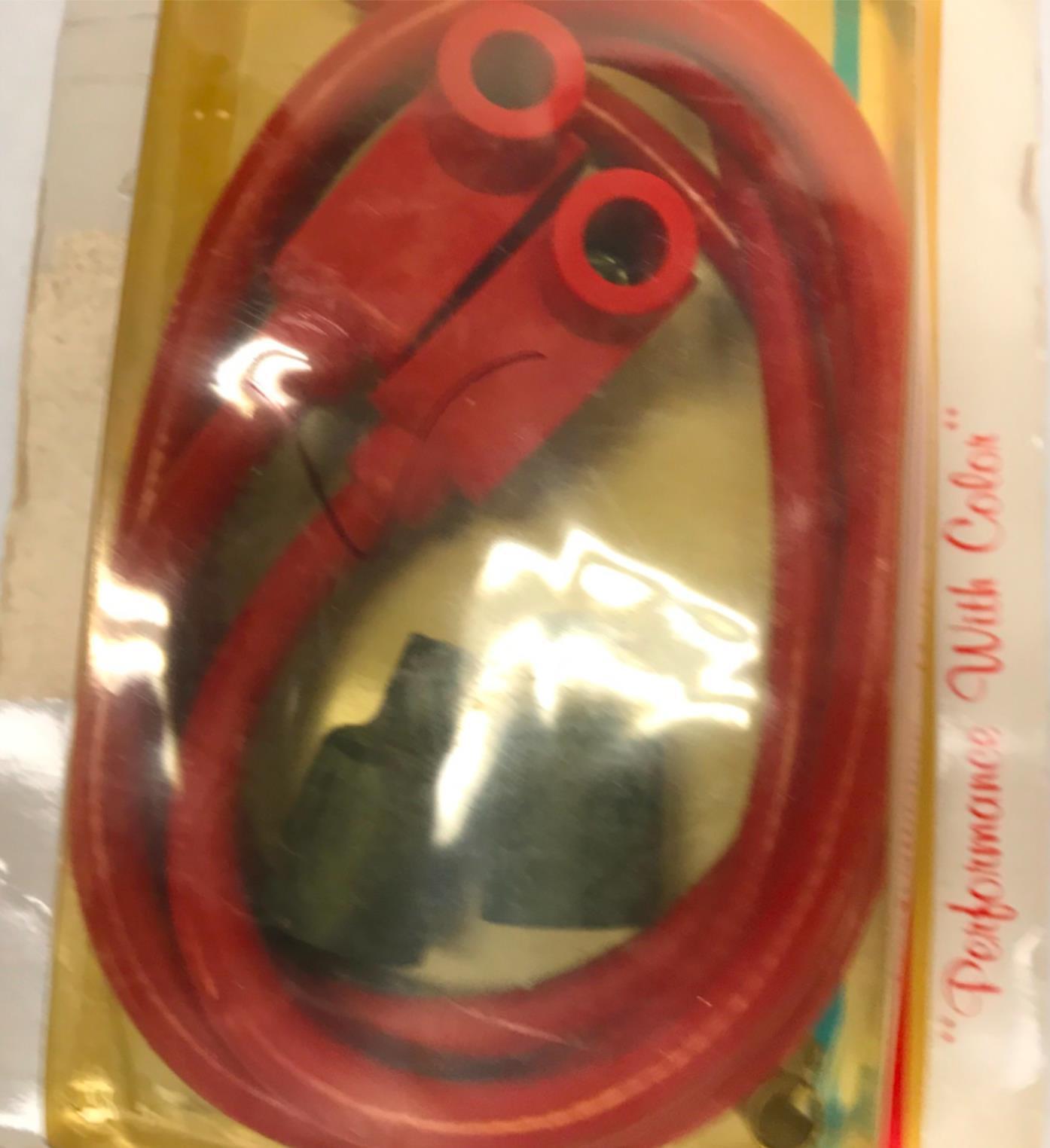 Spark Plug Wires 8mm Universal Red 90 Degree Boots 24" Long Sprio Core Pro