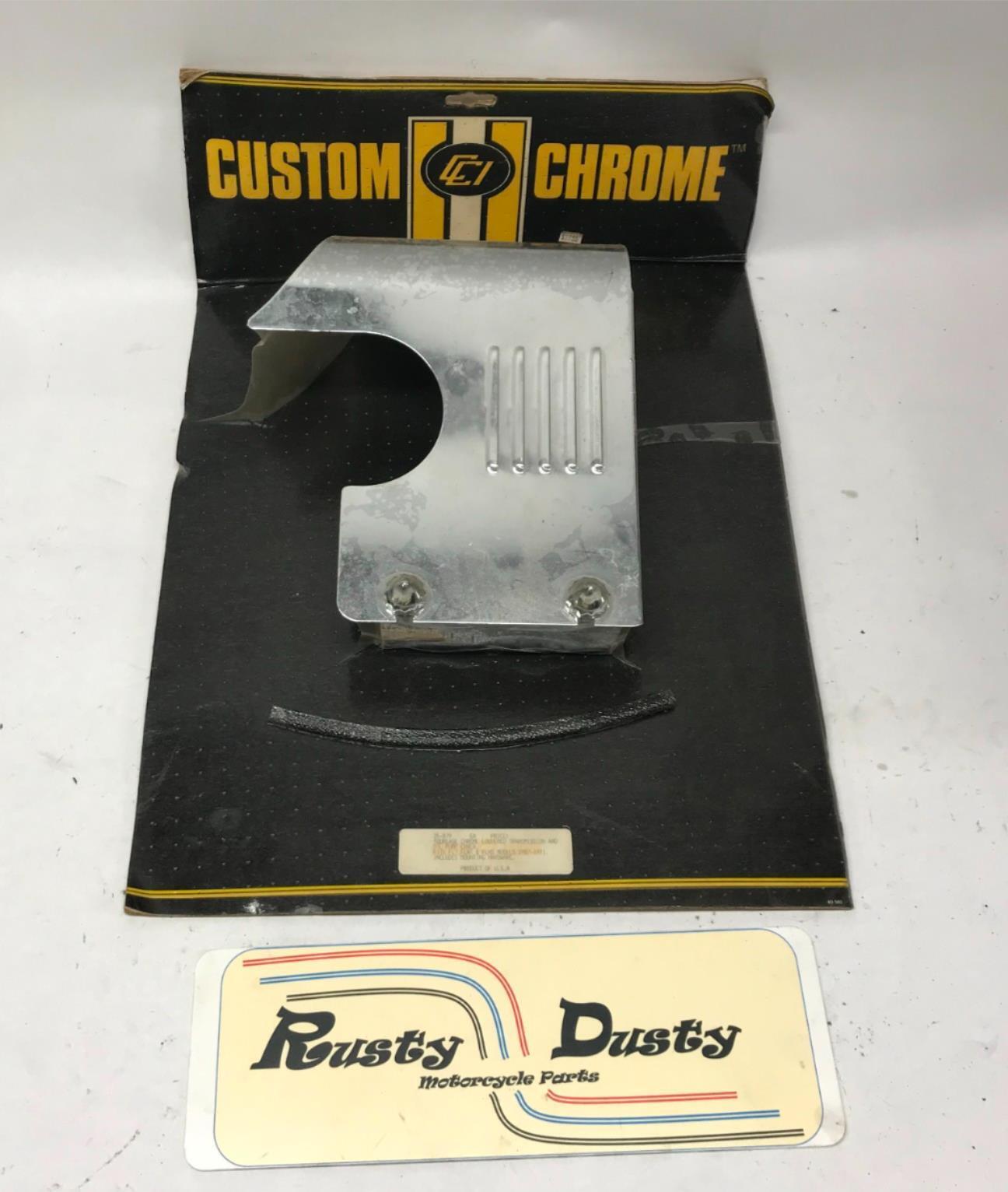 Harley Custom Chrome Louvered Transmission Cover FLT FLHT FLHS 87-91