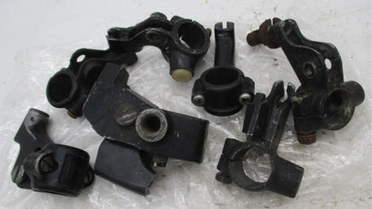 Mixed Lot of Vintage Motorcycle Hand Control Lever Brackets & Perches