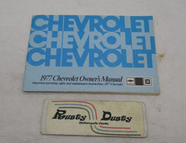 Vintage Chevrolet 1977 Owners Safety Maintenance Instruction Manual Book