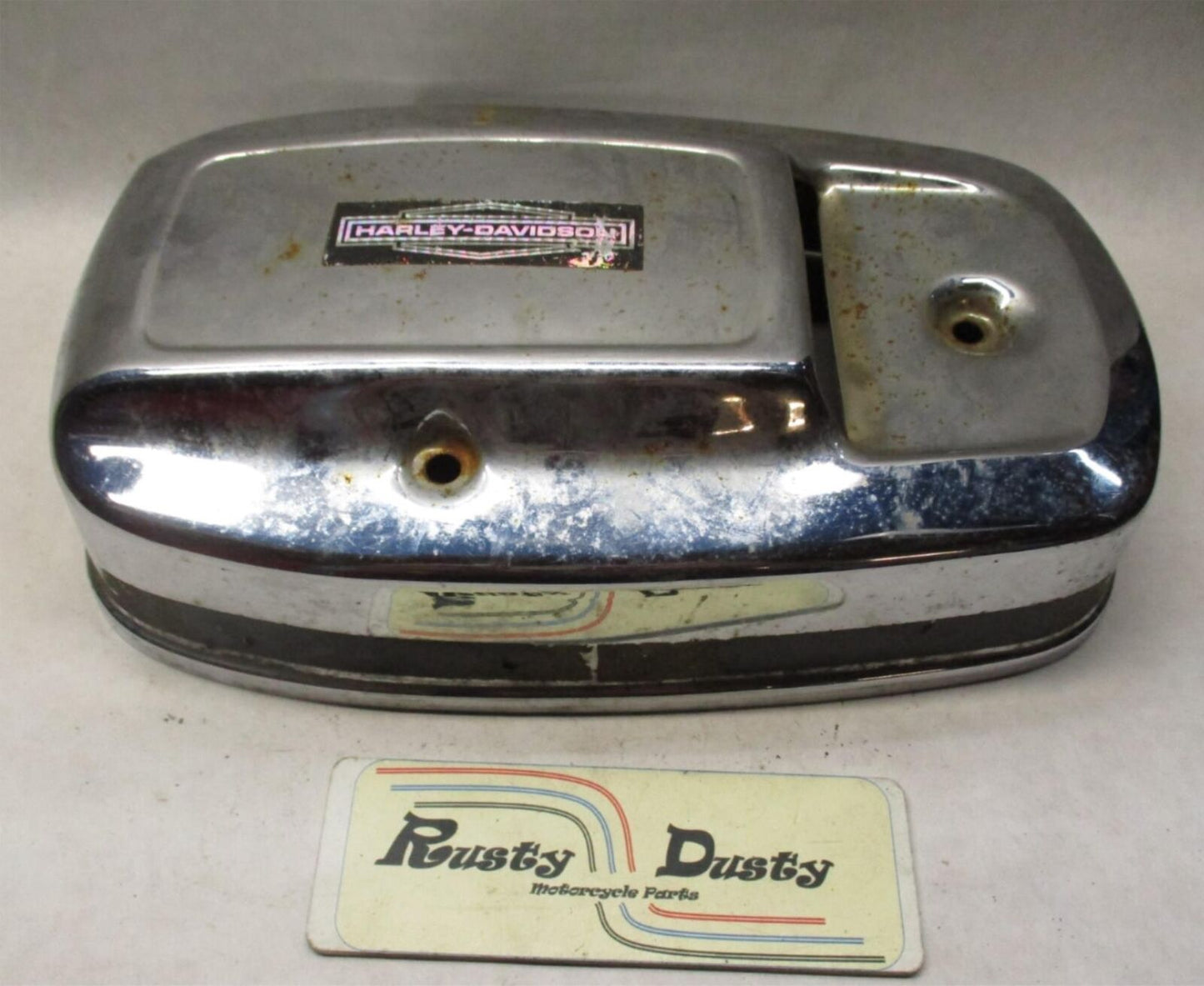 Harley Davidson Ham Can Shovelhead Air Cleaner Cover w/ Harley decal