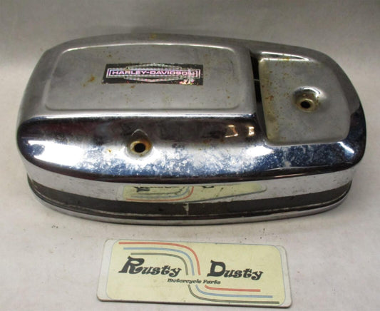 Harley Davidson Ham Can Shovelhead Air Cleaner Cover w/ Harley decal