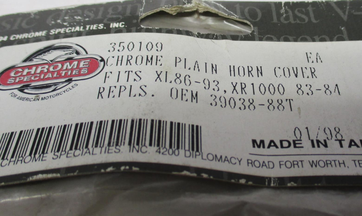 Spare Parts Plain Horn Cover 350109 Harley Davidson Replaces 39038-88T