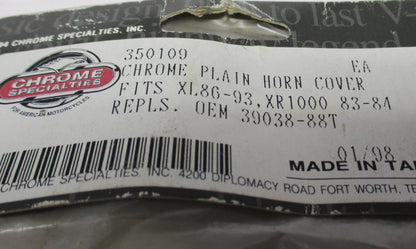 Spare Parts Plain Horn Cover 350109 Harley Davidson Replaces 39038-88T