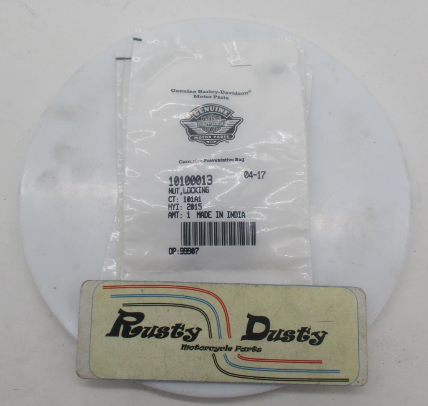 Lot of 10 Harley-Davidson Genuine NOS Fuel Pump Self-Locking Nuts 10100013