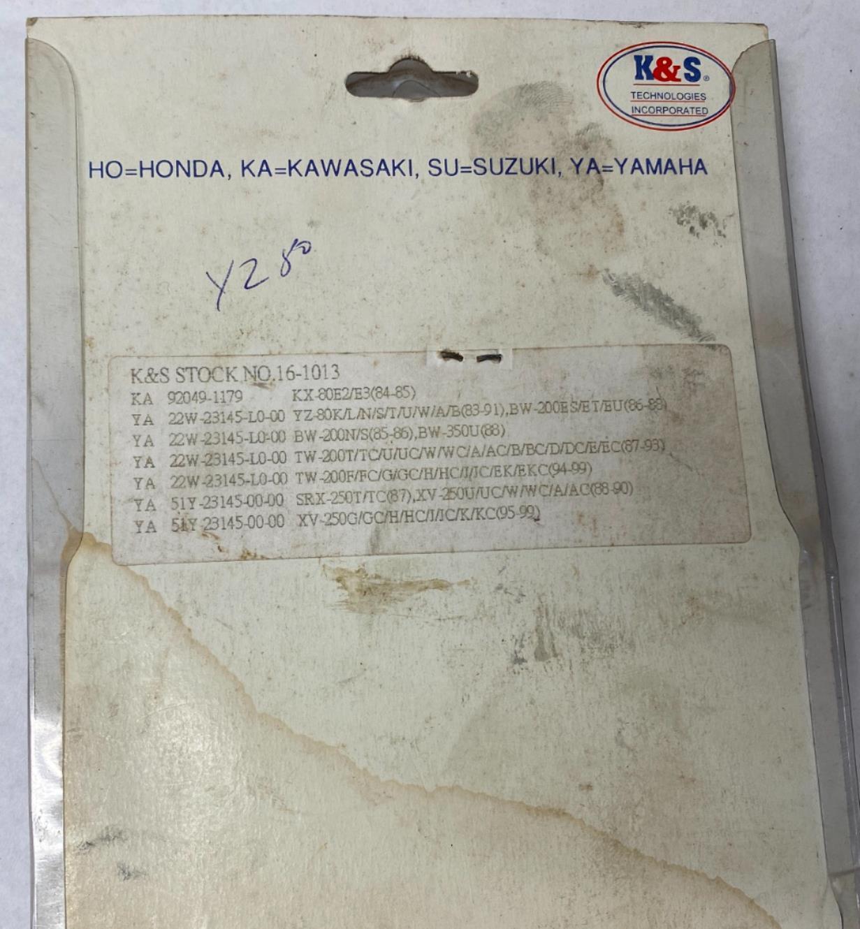 K&S Fork Seals 33x45x10.5/12 KS1013 16-1013