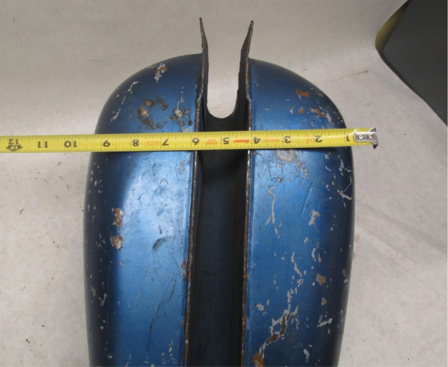 Vintage Motorcycle AHRMA Blue Gas Fuel Tank Unknown Model Esso Jawa CZ