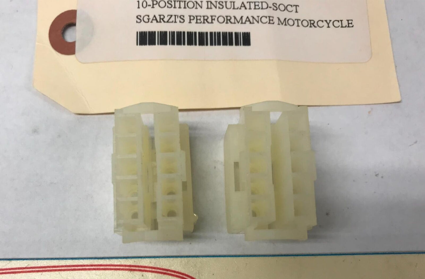 Lot (2) Harley 10 Position Insulated Sockets Connectors TR 200723