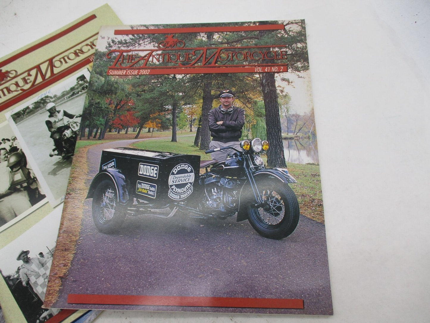 Complete Set of 4 The Antique Motorcycle Magazines All Issues from 2002 Vol. 41