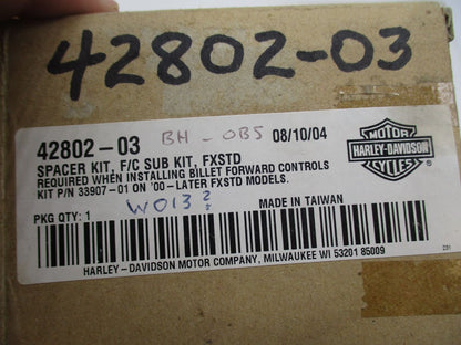 Harley Davidson Genuine NOS Spacer Kit F/C Sub Kit FXSTD 42802-03