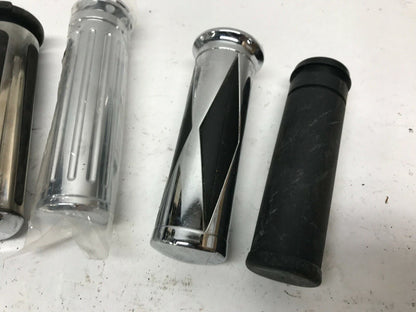 Mixed Lot of Harley-Davidson Handlebar Grips Throttle Chrome Diamond Ribbed