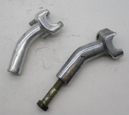 Lot of 2 Left Sides Harley Davidson Handlebar Clamp 4" Risers