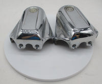 Pair of Harley Davidson Genuine Softail FatBoy Chrome Rear Swing Arm Covers