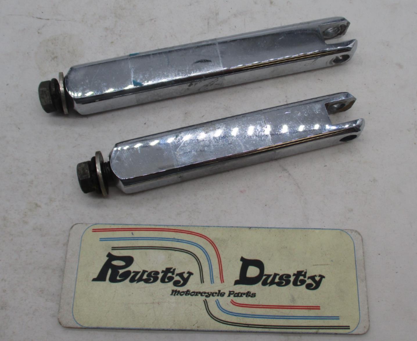 Harley Davidson Pair of Chrome Highway Peg Extensions 6" & 5"